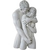 Design Toscano Dance of Desire Modern Couple Wall Sculpture for Bedroom or Bath, 17 inches wide, 23 inches tall, Cast Stone Resin, Bronze Finish(Engulfing Embrace)