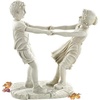 Design Toscano Little Girl and Boy Dancing Garden Statue, Large, Antique Stone(Large)