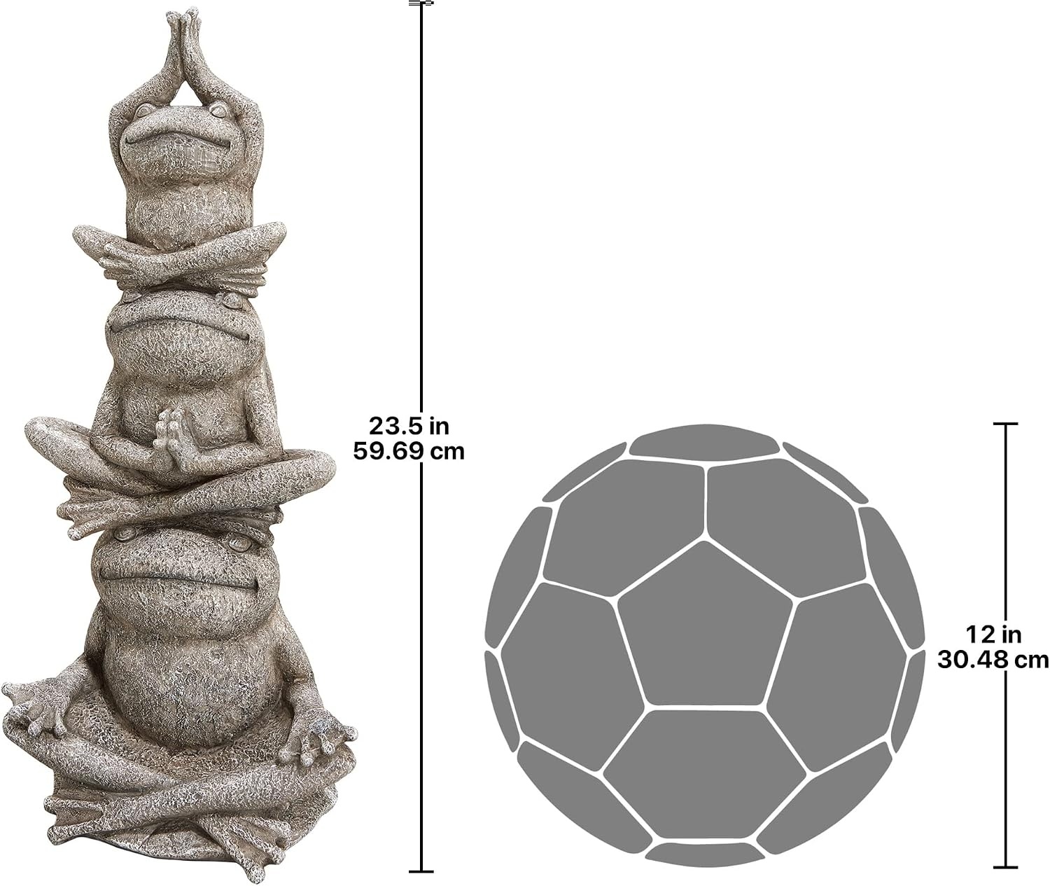 Power Angels Design Design Toscano Tower of Frog Power Garden Statue - Design Toscano