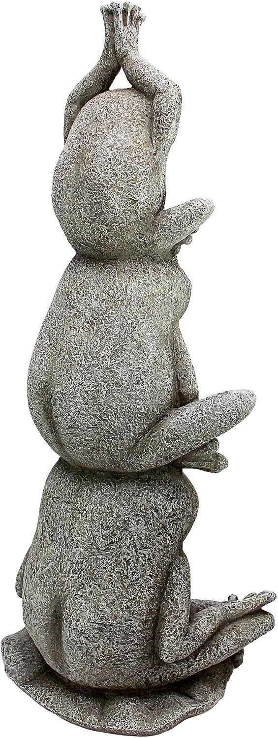 Power Angels Design Design Toscano Tower of Frog Power Garden Statue - Design Toscano